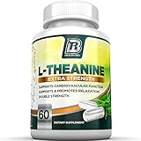 BRI Nutrition L-Theanine Enhanced with 100 mg of Inositol - 60 Count 200mg L Theanine Veggie Capsules