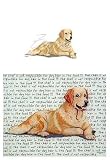 Golden Retriever (Lying Down) Glass Cutting Board