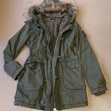 【jk92508】ラクーンファーざっくり<strong>モッズコート</strong>