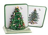 Spode Christmas Tree Coaster 5-Piece Set
