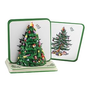 Spode Christmas Tree Coaster 5-Piece Set by Spode