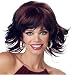 Brown Trippy Shag Club Diva Costume Wig