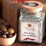 Flor de Sal con Aceitunas - Sea Salt with Black Olives by La Tienda by Especias del Sol