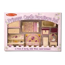 Melissa & Doug Pretend Play Princess Castle Furniture Set