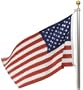 Valley Forge In-Ground United States Flag Kit, containing 20-Foot Aluminum Flag Pole, 3-Foot x 5-Foot Nylon United States Flag With Sewn Stripes & Embroidered Stars, and Hardware