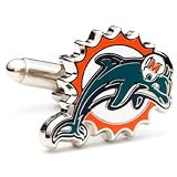 Miami Dolphins NFL Logo'd Executive Cufflinks w/Jewelry Box