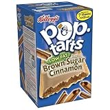 Kellogg's Pop-Tarts Brown Sugar Cinnamon Low-Fat, 8-Count Box (Pack of 6)