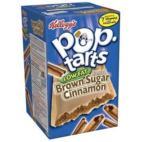 Kellogg's Pop-Tarts Brown Sugar Cinnamon Low-Fat, 8-Count Box (Pack of 6)