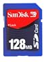 SanDisk - Flash memory card - 128 MB - SD