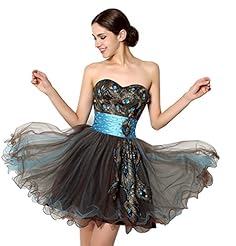 2015 Short Satin/Tulle Lace-Up Crystal Crystals Applique Belted Sweetheart Evening Dress/Prom Dress/Party Dress/Mini Dress 