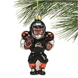 Oregon State Beavers Angry Football Player Glass Ornament