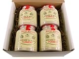 4 Pommery Meaux Mustard Moutarde de Meaux in Gift Box ~ 500 gr (17 oz) each