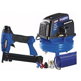 Campbell Hausfeld FP202899AV 1 Gallon Tank Mounted Air Compressor with 2 in 1 Nailer