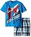 Marvel Boys' Spiderman Plaid Short Set