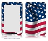 Bundle Monster Samsung Galaxy Tab 7.0 Vinyl Skin Cover Art Decal Sticker Protector Accessories - Red White and Blue