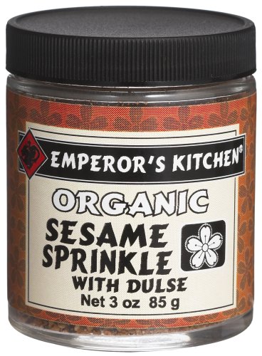 Emperor's Kitchen Organic Sesame Sprinkle with Dulse (Dried Sea Vegetable), 3-Ounce Jars (Pack of 4)