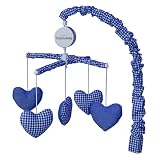Tadpoles Heart Shaped Musical Crib Mobile - Blue