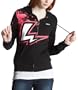 LRG Junior's Notice Me Full Zip Hoodie,Black,Small