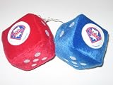 PHILADELPHIA PHILLIES Team Logo Pair of FUZZY DICE