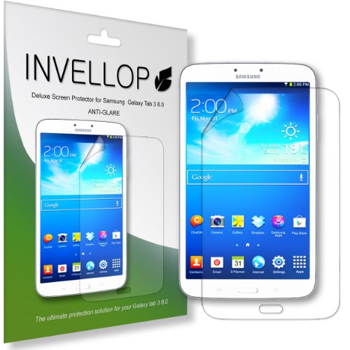 INVELLOP Samsung Galaxy Tab 3 8.0 8inch ,3 high quality anti-glare screen protectors