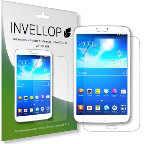 INVELLOP Samsung Galaxy Tab 3 8.0 8inch Anti-Blaze 3-pack Screen Protectors