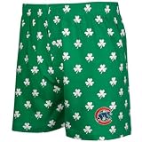 Chicago Cubs Kelly Green St. Patrick's Day Shamrock Boxer Shorts by College Concepts