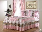 Pink Flowers Vanesa Bedspread Bedding Set Full