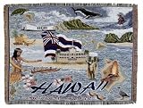 State of Hawaii Afghan Tapestry Throw Blanket 50 x 60