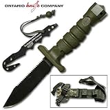 ASEK Survival Knife System, Molded Handle, Nylon Sheath - Survival Knife