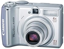 Canon PowerShot A550 7.1MP Digital Camera with 4x Optical Zoom