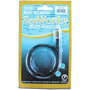 Prospec Electronics SEA/ANTBLISTER Seaworthy Marine Single Pole Soft Wire Antenna with Plug
