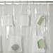 Maytex Mesh Pockets II Shower Curtain, Clear Peva