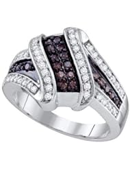 0.55CTW COGNAC DIAMOND LADIES FASHION BAND