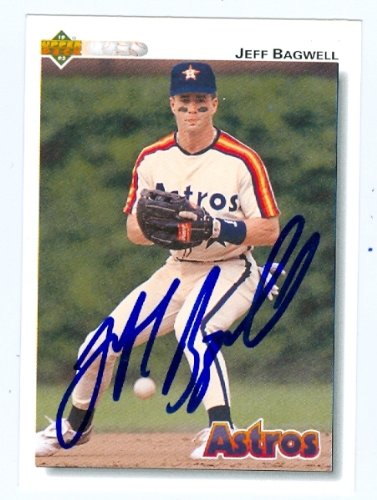 Jeff Bagwell Autographed/Hand Signed Baseball Card (Houston Astros) 1992 Upper Deck #276