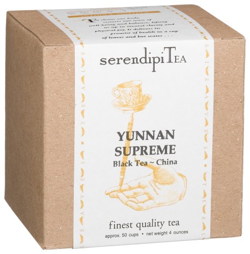 SerendipiTea Yunnan Supreme, China, Black Tea, 4-Ounce Box by SerendipiTea