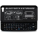 iMounTek Bluetooth Sliding Keyboard Buddy iPhone 5 Case - Backlit Edition - Rubberized Hard Shell Case with Integrated Apple Commands and Backlight Keys (Black)