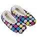 4pk Women's Warm & Cozy Feet Fuzzy Slippers Non-Slip Lined Socks Booties Indoor, L/XL (10-11), Multicolor