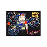 Betty Boop Lenticular Postcard 4x6 , Changing Biker Girl... by Betty Boop