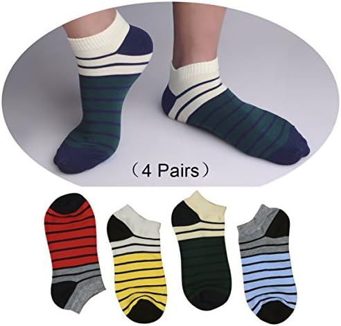 GJSocks Men Ankle Socks Best Cotton Ankle Socks For Mens (4 Pair)