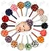 Chiffon Petal Flower Baby Headband Set 18 Pack by ZELDA MATILDA LARGE