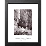 Ansel Adams B W Photo Canyon Picture Framed Art Print by Art Prints Inc