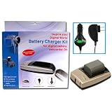 Eforcity Compatible Charger Set for Canon NB-2LH / NB-2L / BP-2L12 / BP-2L14 Panasonic CGR-S602A / CGR-D220 / CGR-D16A / CGR-D120 / CGR-D320 / CGR-D08A / CGR-D28A PowerShot S30 / S40 / S45 / S50 / S60 / S70 / Elura 80 / 85 / 90 / Optura 30 / 40 / 400 / 50 / 60 / 500 / Digital Rebel XT ( EOS 350D ) / ZR100 / ZR200 / ZR300 / ZR400 / MV830 / MV830i / MV850i / MV880X / MVX20i / MVX25i / MVX30i / MVX35i / MVX200 / MVX200i / MVX250i / MVX300 / MVX330i / MVX350i / DMC-LC1 / DMC-LC5 / DMC-LC-S