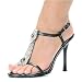 Ellie Shoes Women's 457 GEM, 4 1/2 Inch Stiletto Heel Sandal w/ T-Strap, Available in 3 Colors