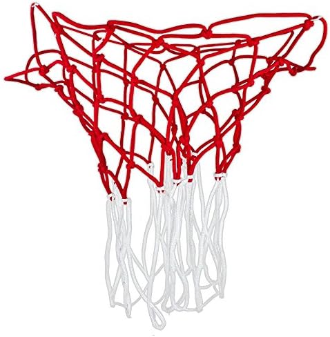 Starlite-Nylon All Weather Red &amp; White Basketball Nets- by StarliteSports