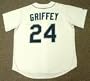 KEN GRIFFEY JR. Seattle Mariners 1997 Majestic Throwback Home Baseball Jersey