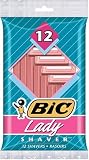 BIC Single Blade Shaver, Lady, 12-Count (Pack of 12)