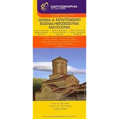 Serbia and Montenegro, Bosnia-Herzegovina (Country Map)