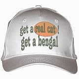get a real cat! Get a bengal White Hat / Baseball Cap