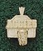 Texas A & M Aggies Aggies Basketball Backboard Pendant - 14KT Gold Jewelry