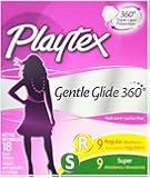 Playtex Gentle Glide Tampons Multipack with Super Absorbency, Fresh Scent, 18 Count